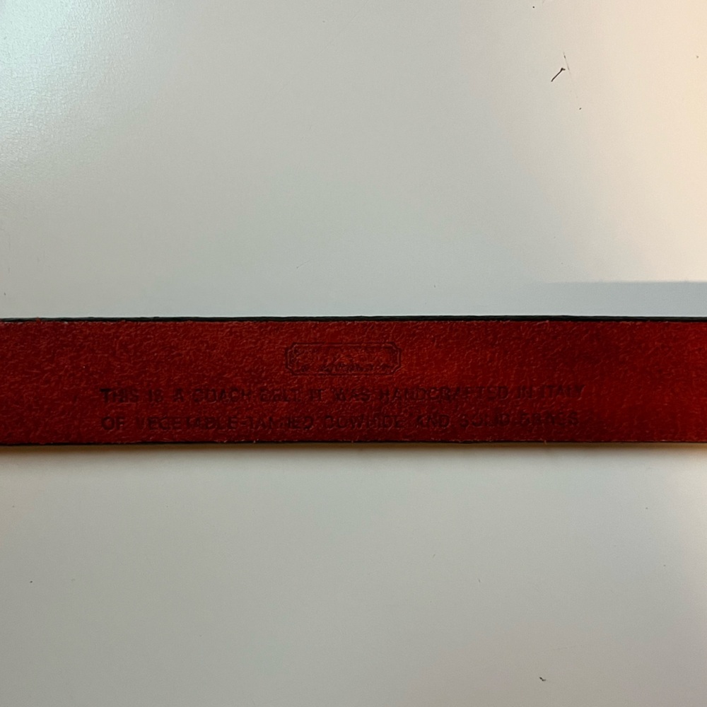 Coach Cowhide Leather Belt - Picture 2 of 4
